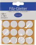 NW Filzgleiter 22mm Filz weiß selbstkl. (3000271014)
