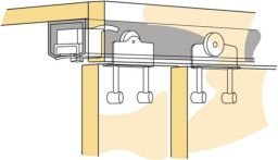 NW Schiebetürbeschlag Top Line 1 2-türig Komplett-Set 50kg DIN L/R Hettich (3000273055)