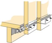NW Schiebetürbeschlag STB 11 2-türig Komplett-Set DIN L/R Hettich (3000273059)