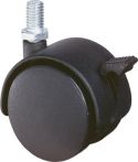 NW Kunststoffdoppelrolle D.50mm Trgf.40kg m.Gew.stift M8 PA transp. (3000275085)