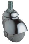 NW Kugellenkrolle D.40mm Trgf.30kg m.Gew.stift Gum.grau (3000275090)