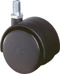 NW Kunststoffdoppelrolle D.50mm Trgf.40kg m.Gew.stift M10 PA transp. (3000275095)