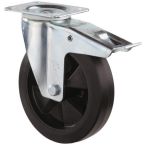 NW Lenkrolle D.100mm Trgf.140 kg m.Feststeller VG Platte L104xB80mm (3000275455)