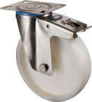 NW Lenkrolle D.50mm Trgf.55 kg m.Feststeller Ku.Platte L60xB60mm (3000275509)