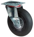 NW Luftrad D.200mm Trgf.75kg Lenkrolle m.Platte Rillenprofil (3000275800)