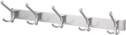 NW Huthaken-Leiste 0822-0825 5 Hak.A.96mm LM.silberf.elox.H.102mm (3000283321)