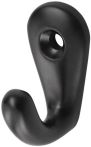 NW Handtuchhaken 0557 1 Hak.H.36mm Alu.ku.-besch.schwarz A.27mm (3000283324)