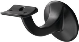 NW Handlaufträger 3501 Alu.ku.-besch.schwarz D.Wandplatte 56mm gewölbte Auflage (3000283326)