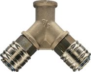 NW Verteiler Gew.mm 19,17 DN 7,2,Innengewinde,2 Kupplungen EWO (4000351880)