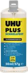 NW 2K-Epoxidklebstoff PLUS SCHNELLFEST 57g farblos Doppelkartusche UHU (4000353418)