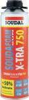 NW 1K-Pistolenschaum SOUDAFOAM X-TRA 750 500 ml B2 grau o.Einweghandschuhe SOUDAL (4000353906)