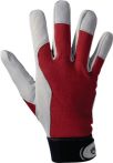 NW Handschuhe Griffy Gr.8 rot/naturfarben Ziegennappaleder/Interlock auf SB-Karte (4000371101)