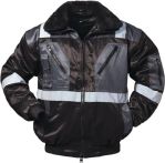 NW Kombi-Pilotenjacke 4 in 1 Kirkenes Gr. M schwarz/grau 60% CO/40% PES Feldtmann (4000377835)
