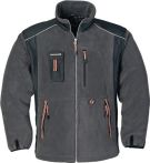 NW Fleecejacke Gr.M dunkelgrau/schwarz/orange 100%PES TERRATREND (4000378075)