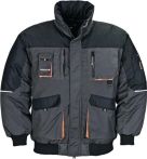 NW Pilotenjacke Gr.M dunkelgrau/schwarz/orange 65% PES/35% CO TERRATREND (4000378090)