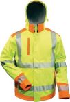 NW Warnschutzsoftshelljacke Rickmer Gr. S gelb/orange 100% PES Feldtmann (4000378610)