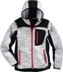NW Kinderstrickjacke Gr.110/116 grau/schwarz 100% PES Scheibler (4000379005)