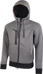 NW Sweatshirtjacke Tasty Gr.L grey meteorite 67% PES/28% CV/5% EL U-Power (4000379036)