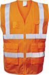NW Warnweste EWALD Gr.M orange 100%PES EN ISO 20471 Kl.EN ISO 13688 FELDTMANN (4000379155)
