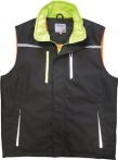 NW Herren Berufsweste Terrax Workwear Gr.M schwarz/limette 100%PES (4000379385)