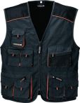 NW Weste Gr. 48 dunkelgrau/schwarz/orange 65% PES/35% CO TERRATREND (4000381132)