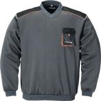 NW Pullover Gr.M dunkelgrau/schwarz/orange 100% PES TERRATREND (4000381164)