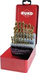 NW Spiralbohrersatz DIN338 Typ N TL 3000 D.1-13x0,5mm HSS TiN 25tlg.Metallkassette (4000600890)