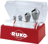 NW Querlochsenkersatz 2-5/5-10/10-15/15-20mm HSS-Co5 5 tlg. Ku.-Kassette RUKO (4000601648)