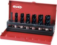 NW Kernbohrersatz 7tlg. D.12-22mm HSS-TiAlN L.30mm Weldon RUKO (4000602442)