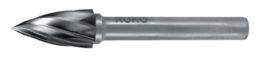 NW Frässtift Form G SPG D.6mm Kopf-L.18mm Schaft-D.6mm HM Verz.Alu RUKO (4000602863)