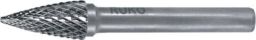 NW Frässtift Form SPG D.3mm Kopf-L.13mm Schaft-D.6mm HM Verz.KVZ 4 RUKO (4000602865)