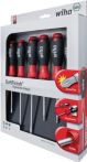 NW Schraubendrehersatz 6tlg. Schlitz 4/5,5/6,5/PH 1/2/PZD 2 m.Rundklinge Chrom matt (4000802313)