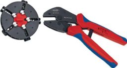 NW Crimpzangelzange L.250mm MultiCrimp m.5Wechseleinsätzen KNIPEX (4000810030)