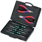 NW Elektronikwerkzeugsatz 8tlg.im Kunststoffkoffer KNIPEX (4000810499)
