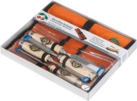 NW Stechbeitelsatz 10,16,20,26mm Weißbuchenh.4tlg.Lederrolltasche (4000815279)
