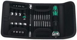 NW Bit-/Steckschlüsselset KK Zyklop Speed 26-tlg.Schlitz/PH/PZD/Knarre/7 Nüsse WERA (4000820579)