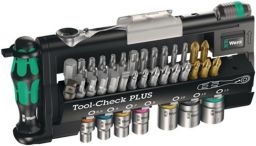 NW Bit-/Steckschlüsselset Tool-Check 39-tlg.Schlitz/PH/PZD/T/Knarre/7 Nüsse WERA (4000829703)