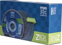 NW Fächerscheibe POLIFAN Z BOX D.125mm K.Z-40 kon.INOX ZK 10er Box PFERD (4000843174)