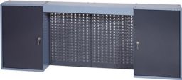 NW Werkzeugschrank B.1600xT.190xH.600mm m.2 Türen 4 Lochrückw. inkl. 4 Einlegeböden (4000870178)