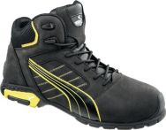 NW Sicherheitsstiefel Amsterdam Mid Gr. 39 schwarz/gelb Leder S3 SRC EN20345 (4300700429)