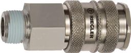 NW Schnellverschlusskupplung DN 10 AG STA/MS vern.Gew.R 3/8 Zoll 16,66mm RIEGLER (4588880930)