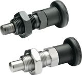 NW Rastbolzen GN 817 d1 10mm d2 M16 x 1,5mm l1 12mm Stahl,o.Rastsperre,m.Kontermut. (4601001396)