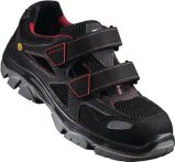 NW Sicherheitssandale 6134A Gr.40 schwarz/rot Textil/Meshmaterial S1 ESD EN 20345 (4703000160)