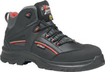 NW Sicherheitsstiefel Teak Gr.39 schwarz/rot Leder S3 SRC ESD EN20345 (4720000169)