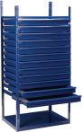 NW Schubladenelement LOGS 90 H1160xB540xT390mm 12 Schubl.blau RAL 5022 LOGS (5000680979)