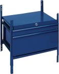 NW Schubladenelement LOGS 100 H520xB540xT390mm 2 Schubl.abschl.blau RAL 5022 LOGS (5000680980)