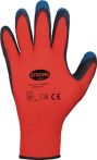 NW Handschuh TIP GRIP EN388 EN420 Gr.8 rot/schwarz/blau Träger 100%PES Feinstrick (8000140725)