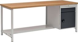 NW Werkbank grau/anthr.-grau B2000xH859xT750mm Buche Multiplex 40mm 1 chubl.1Tür (9000426069)