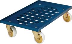 NW Kistenroller Trgf.250kg Polymer-Bereifung L600xB400mm ABS-Kunststoff blau (9000444232)