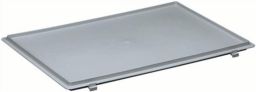 NW Scharnierdeckel PP L400xB300mm grau f.Transportstapelkasten LOCKWEILER (9000447874)